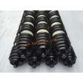 Material conveying gravity roller conveyor rubber disc return roller